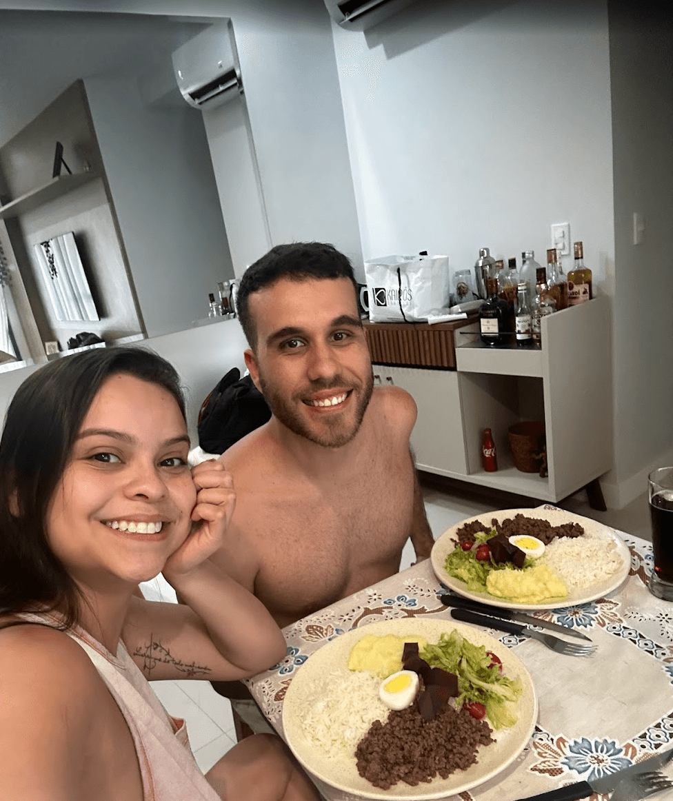 Apoio para o casal comer mais saúdavel